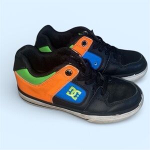 DC Shoes Pure Elastic Youth BOYS 10.5 Black /multi–Skateboard Y2K Style